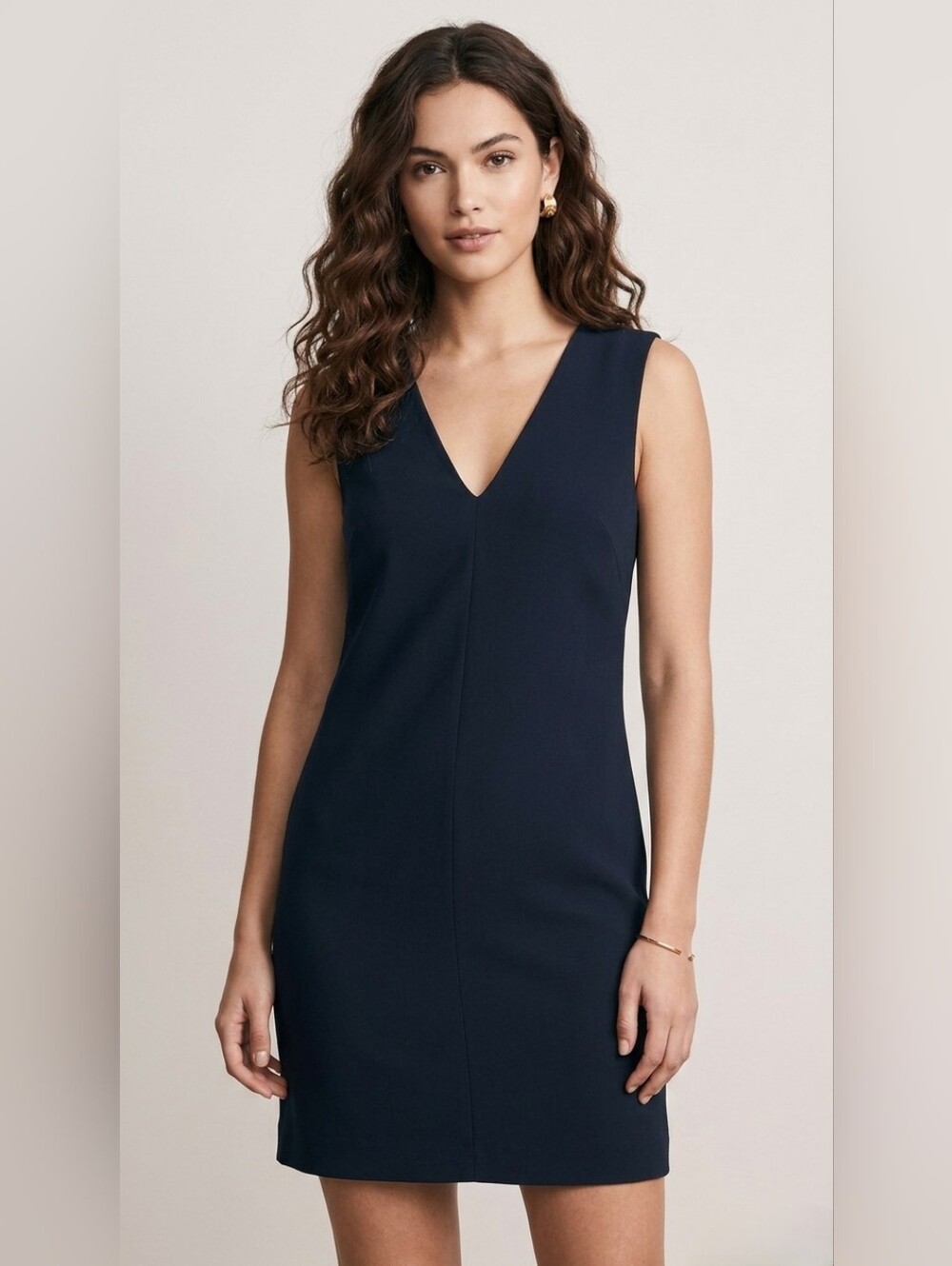 242. rag & bone Alma V-Neck Sleeveless Mini Dress